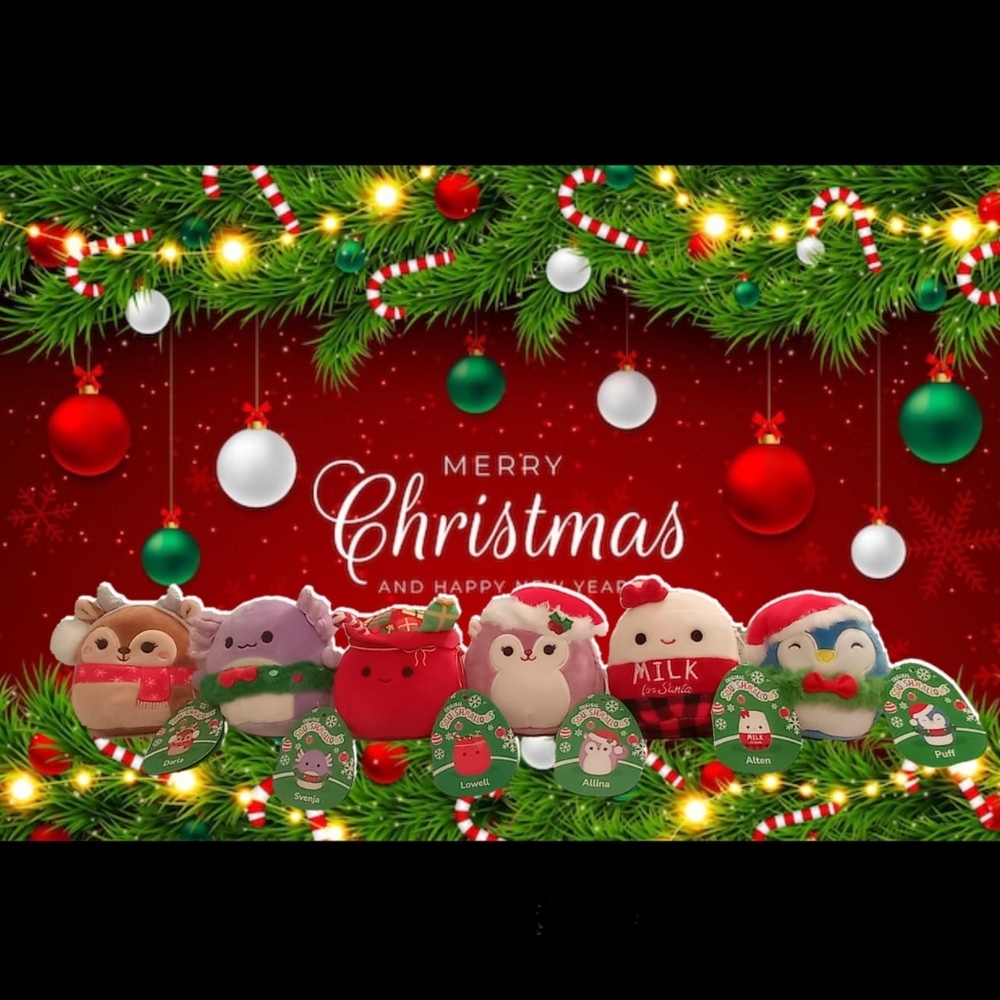 Set of 6 Christmas Squishmallows 4"